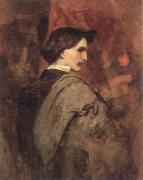 Anselm Feuerbach self portrait oil painting on canvas